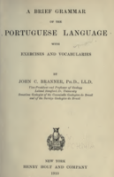 A Brief Grammar of the Portuguese Language with exercises and vocabularies