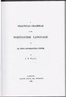 A practical grammar of the Portuguese language on Dr. Otto’s Conversational System